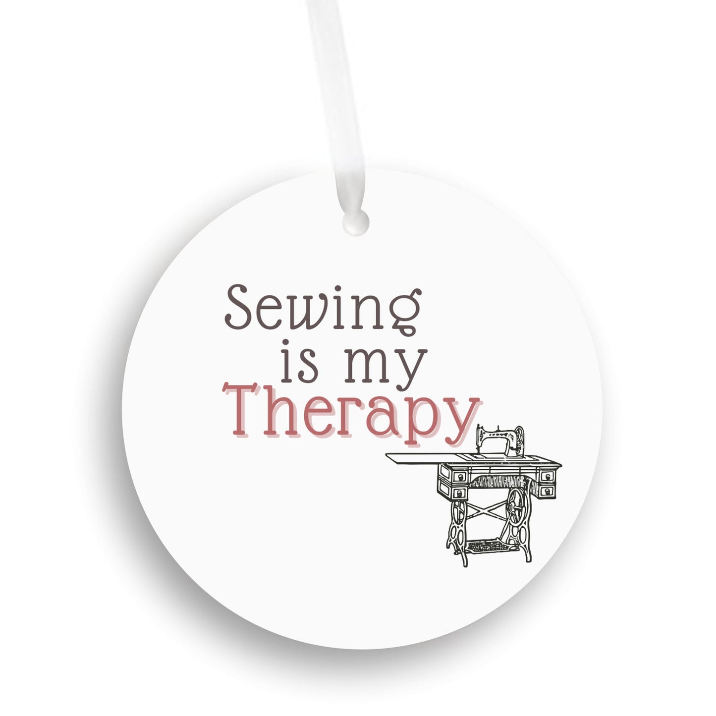 Sewing is My Therapy Ornament - Get 30% Off When You Buy 10 or More