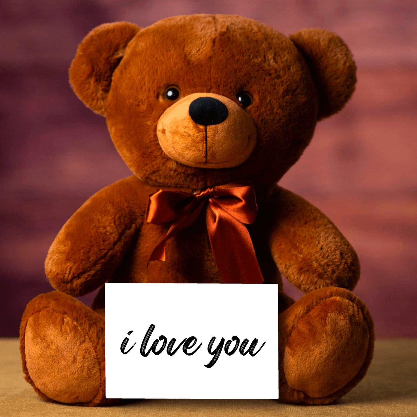 I love you sign and Teddy Bear