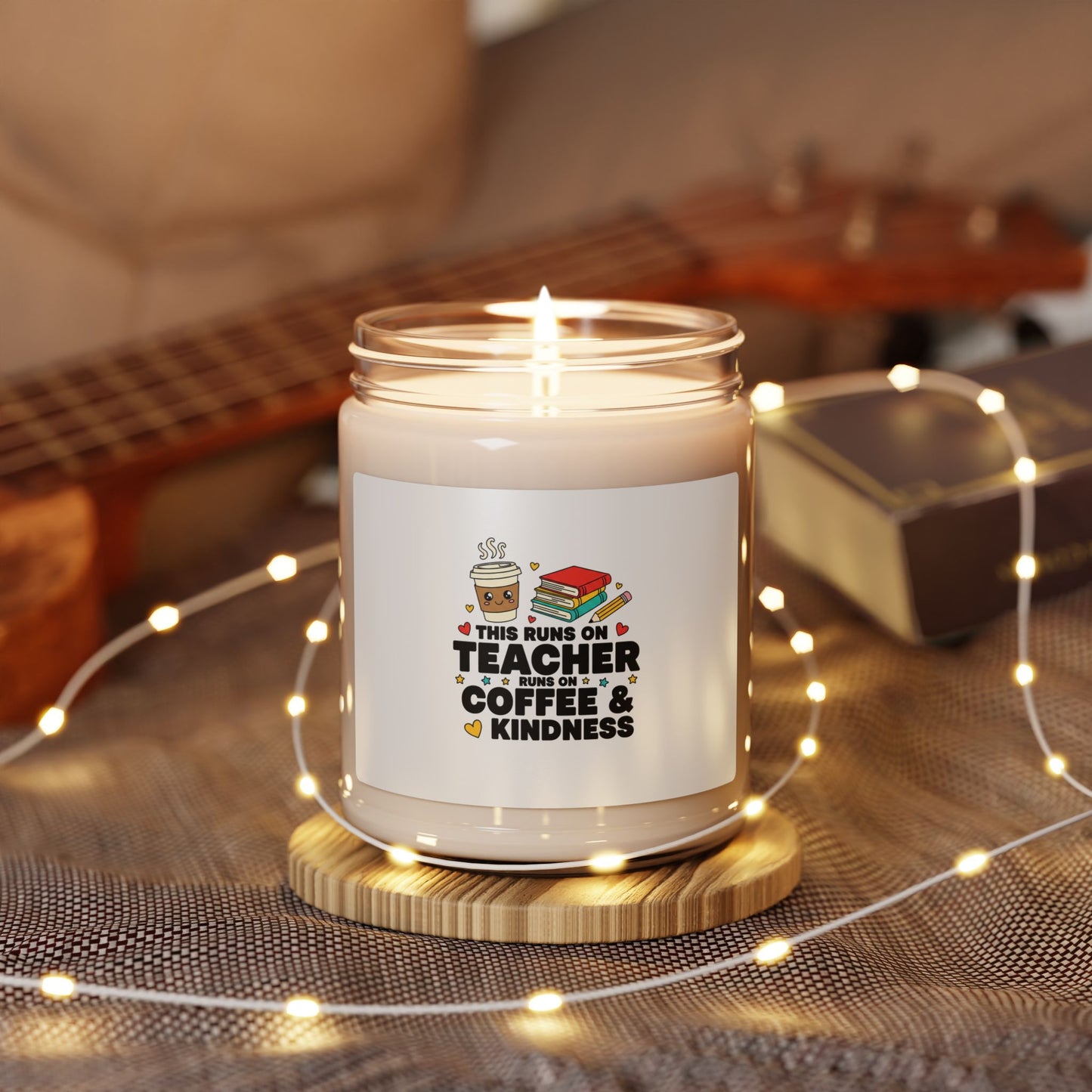 Teacher Coffee & Kindness Candle, Scented Soy Candle | Teacher Appreciation Gifts