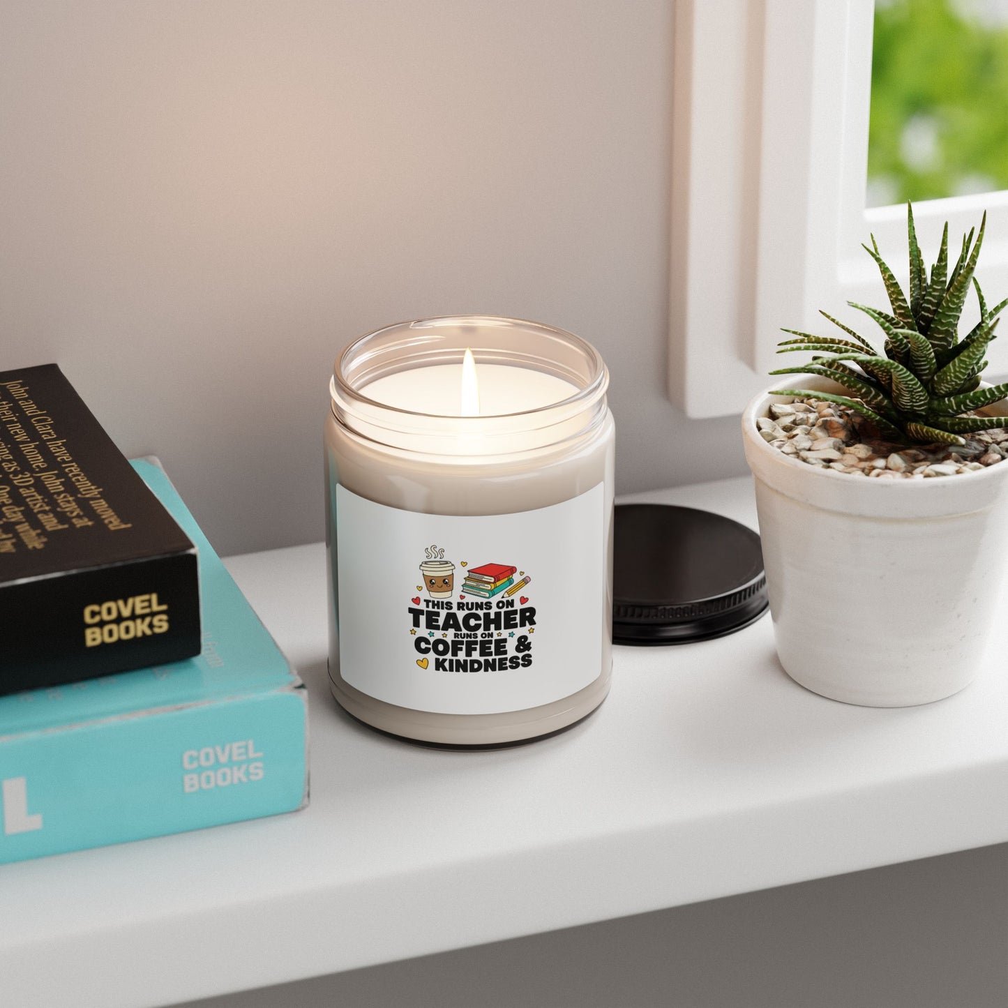 Teacher Coffee & Kindness Candle, Scented Soy Candle | Teacher Appreciation Gifts
