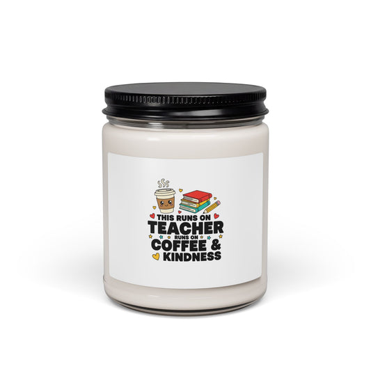 Teacher Coffee & Kindness Candle, Scented Soy Candle | Teacher Appreciation Gifts