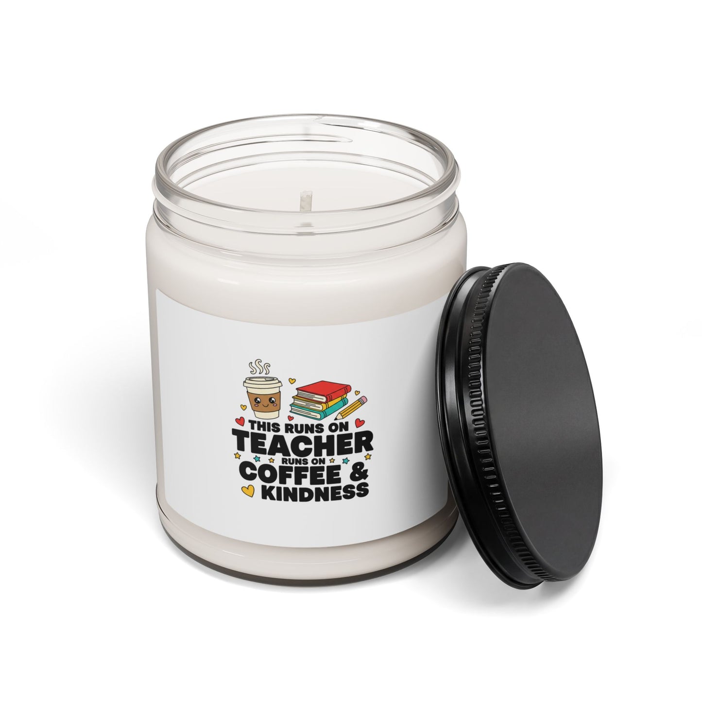 Teacher Coffee & Kindness Candle, Scented Soy Candle | Teacher Appreciation Gifts