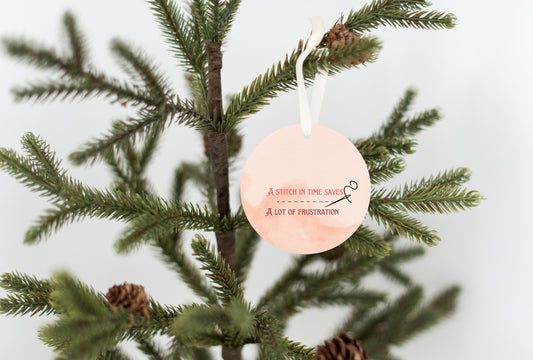 A Stitch in Time Ornament - Get 30% Off When You Buy 10 or More