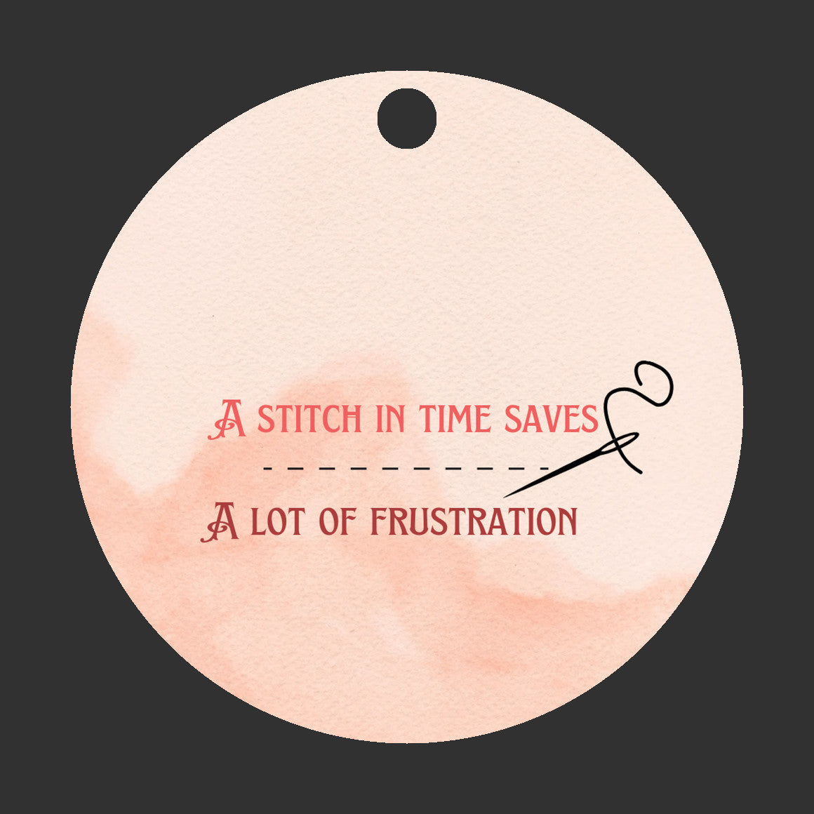 A Stitch in Time Ornament - Get 30% Off When You Buy 10 or More