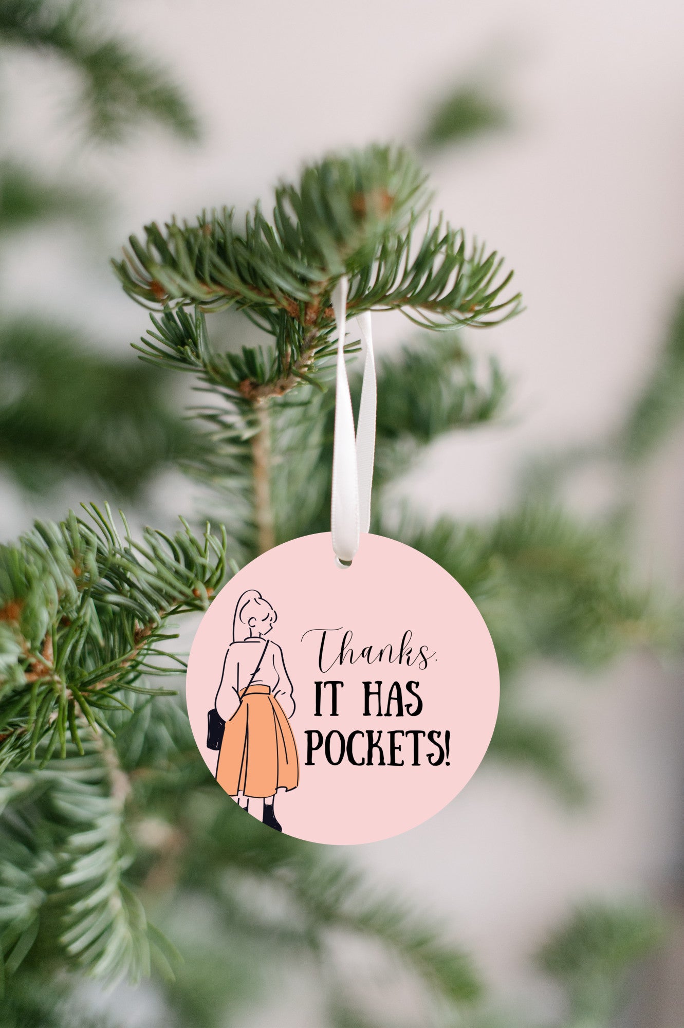 Thanks, It Has Pockets Ornament - Get 30% Off When You Buy 10 or More