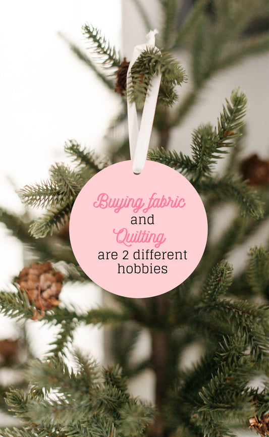 Buying Fabric vs Quilting Ornament - Get 30% Off When You Buy 10 or More