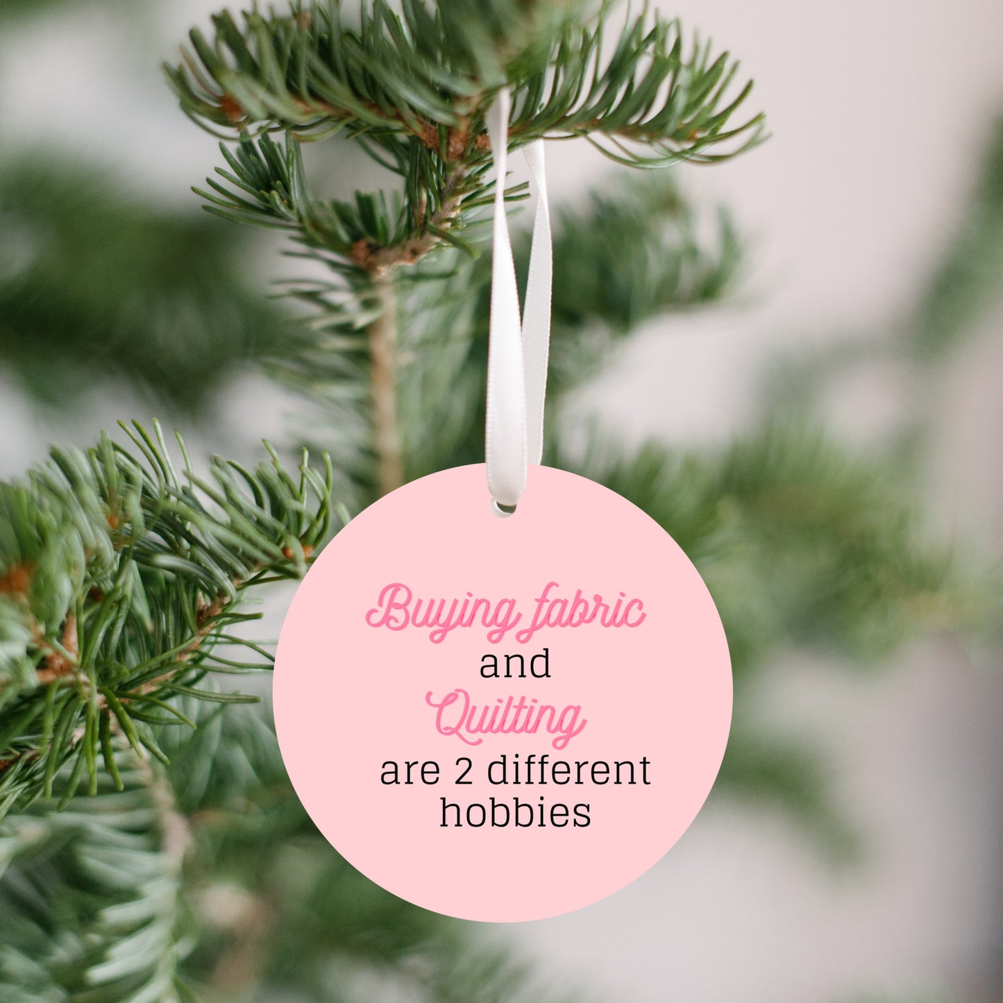 Buying Fabric vs Quilting Ornament - Get 30% Off When You Buy 10 or More