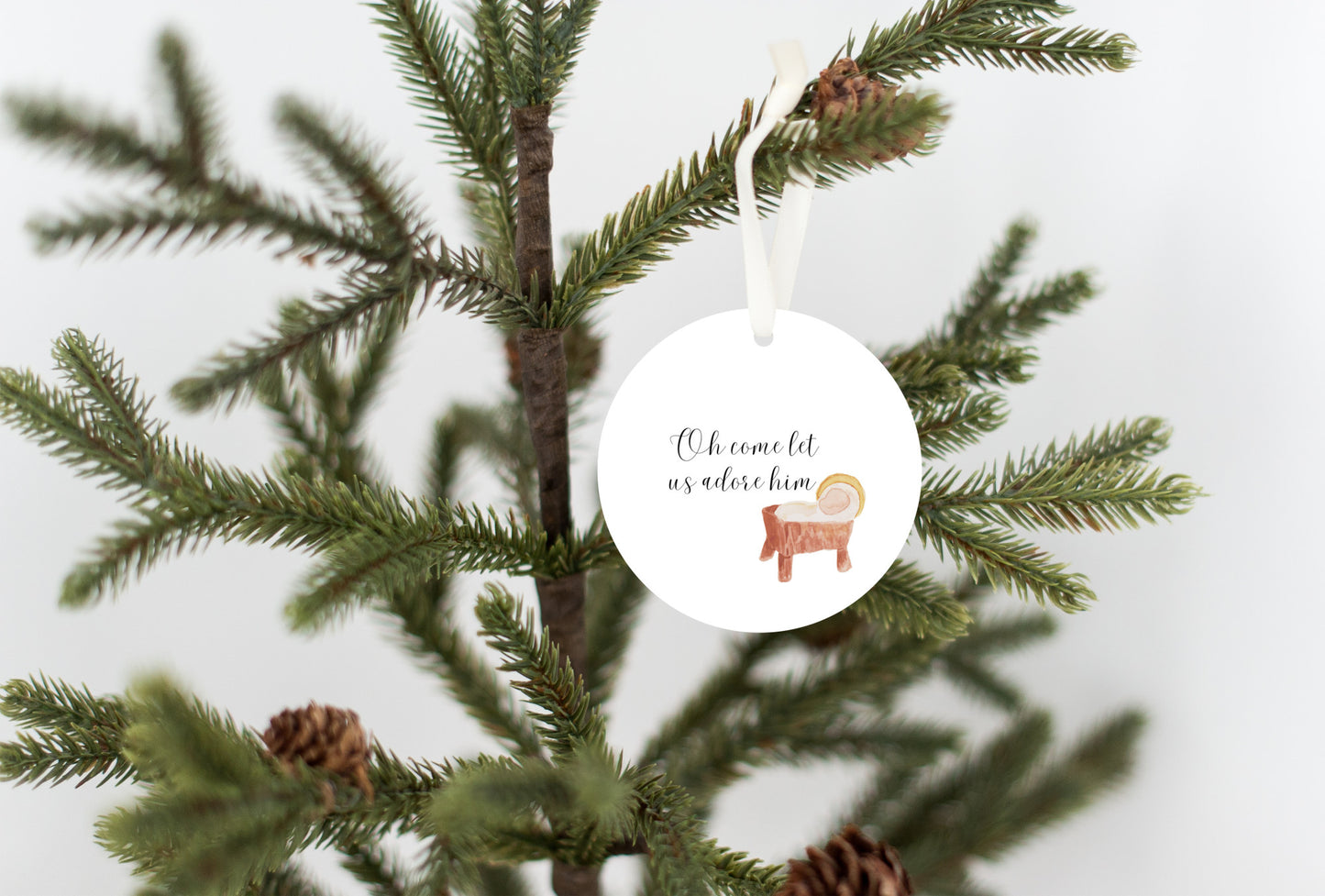 Oh Come Let Us Adore Him Ornament- Get 30% Off When You Buy 10 or More