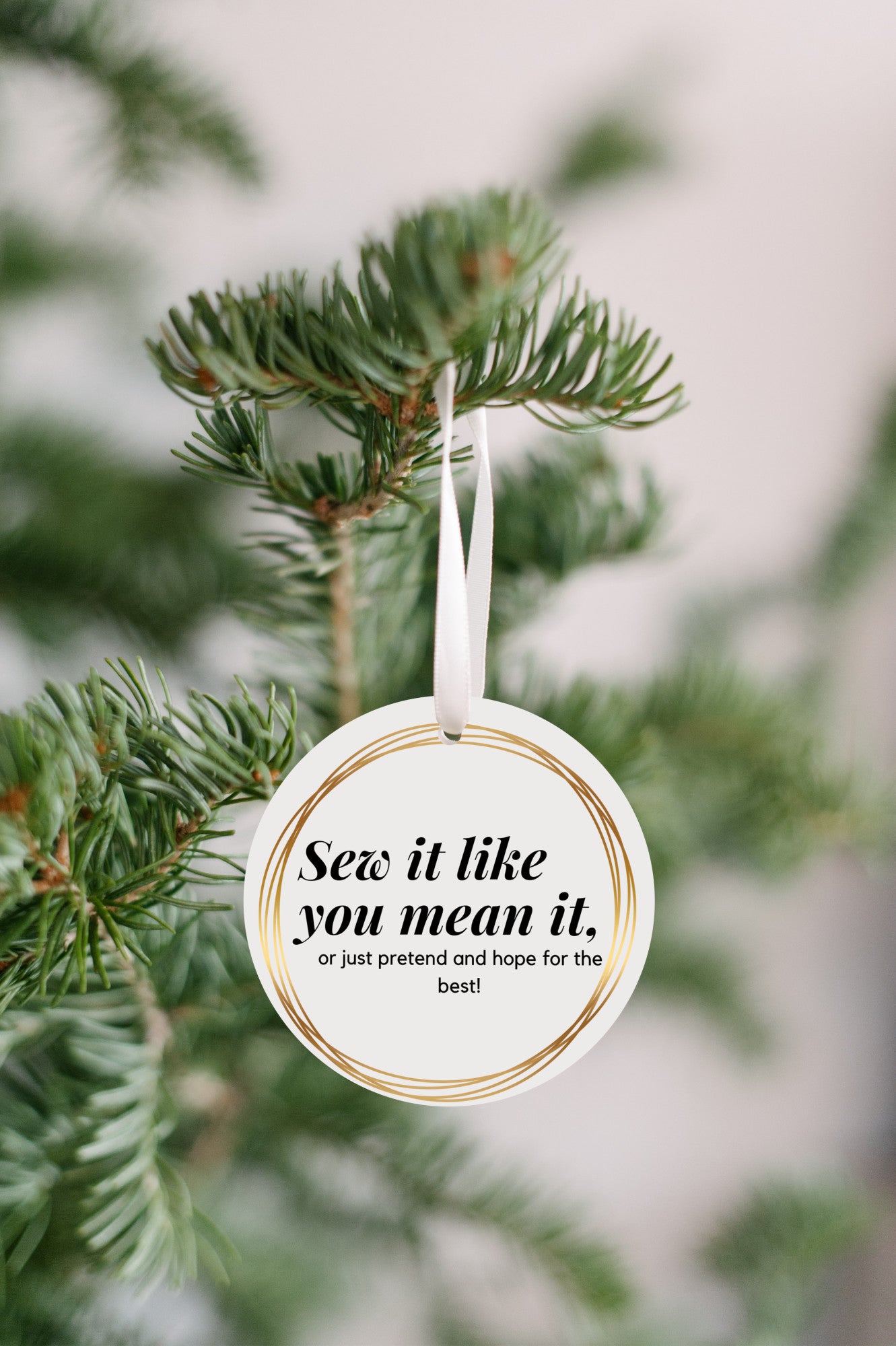 Sew it Like You Mean it Ornament - Get 30% Off When You Buy 10 or More