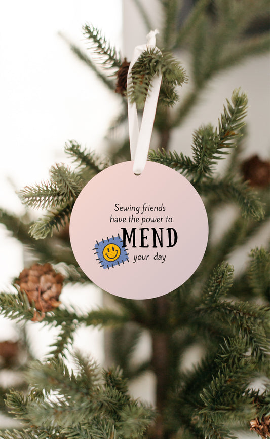 Sewing Friends Have the Power to Mend Your Day Ornament - Get 30% Off When You Buy 10 or More