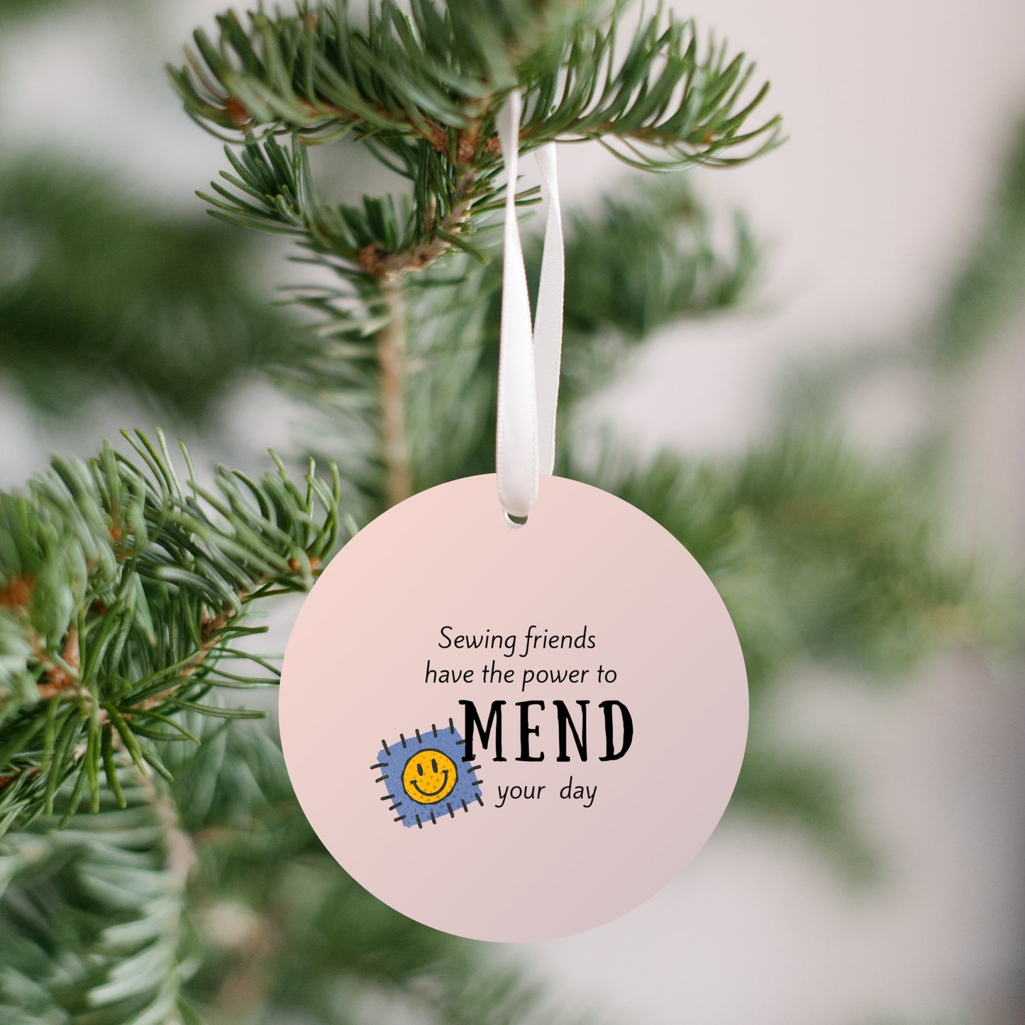 Sewing Friends Have the Power to Mend Your Day Ornament - Get 30% Off When You Buy 10 or More