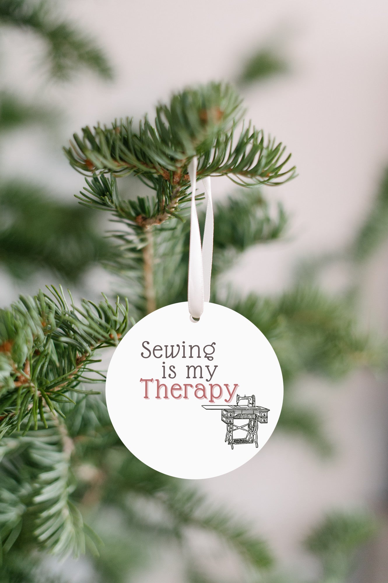 Sewing is My Therapy Ornament - Get 30% Off When You Buy 10 or More