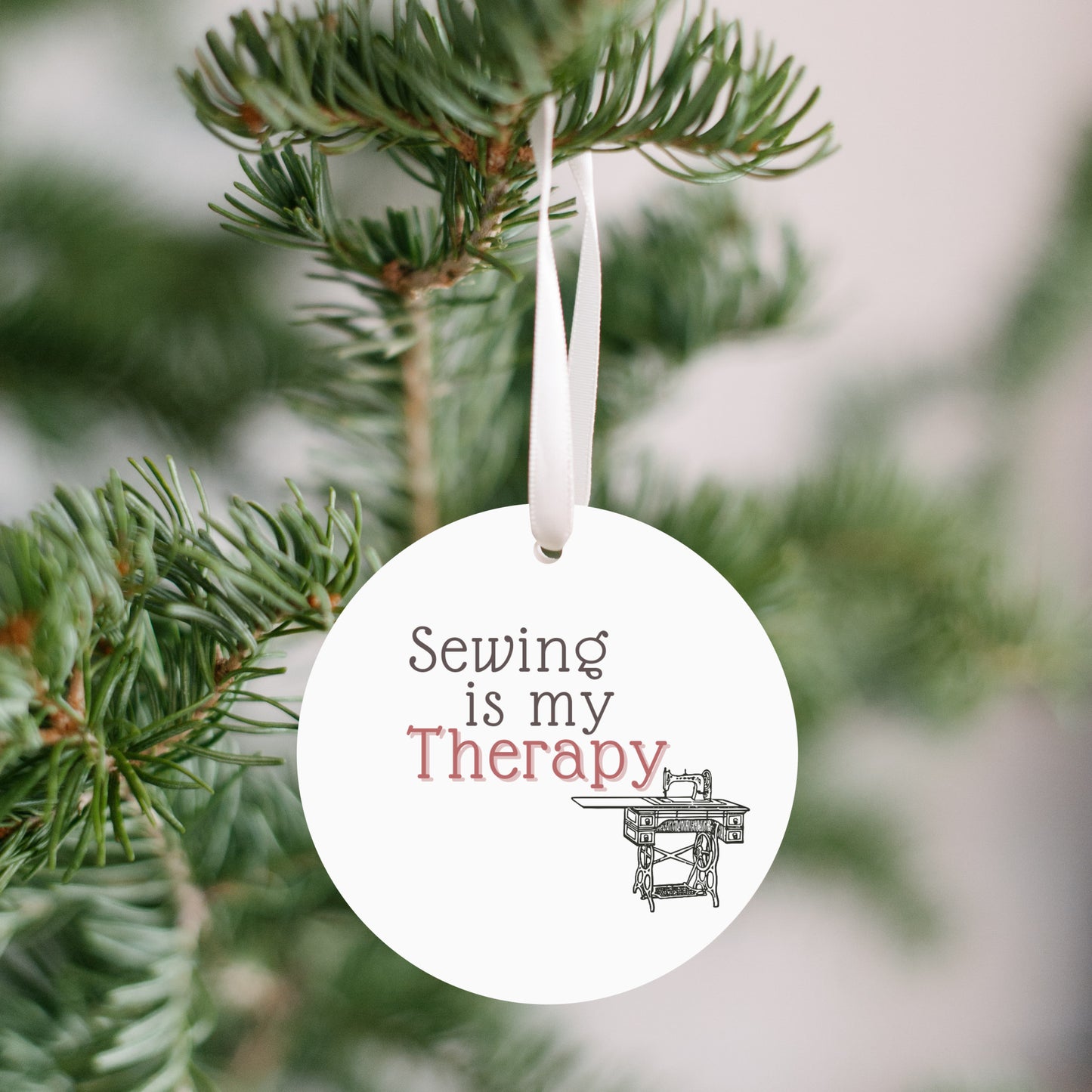 Sewing is My Therapy Ornament - Get 30% Off When You Buy 10 or More