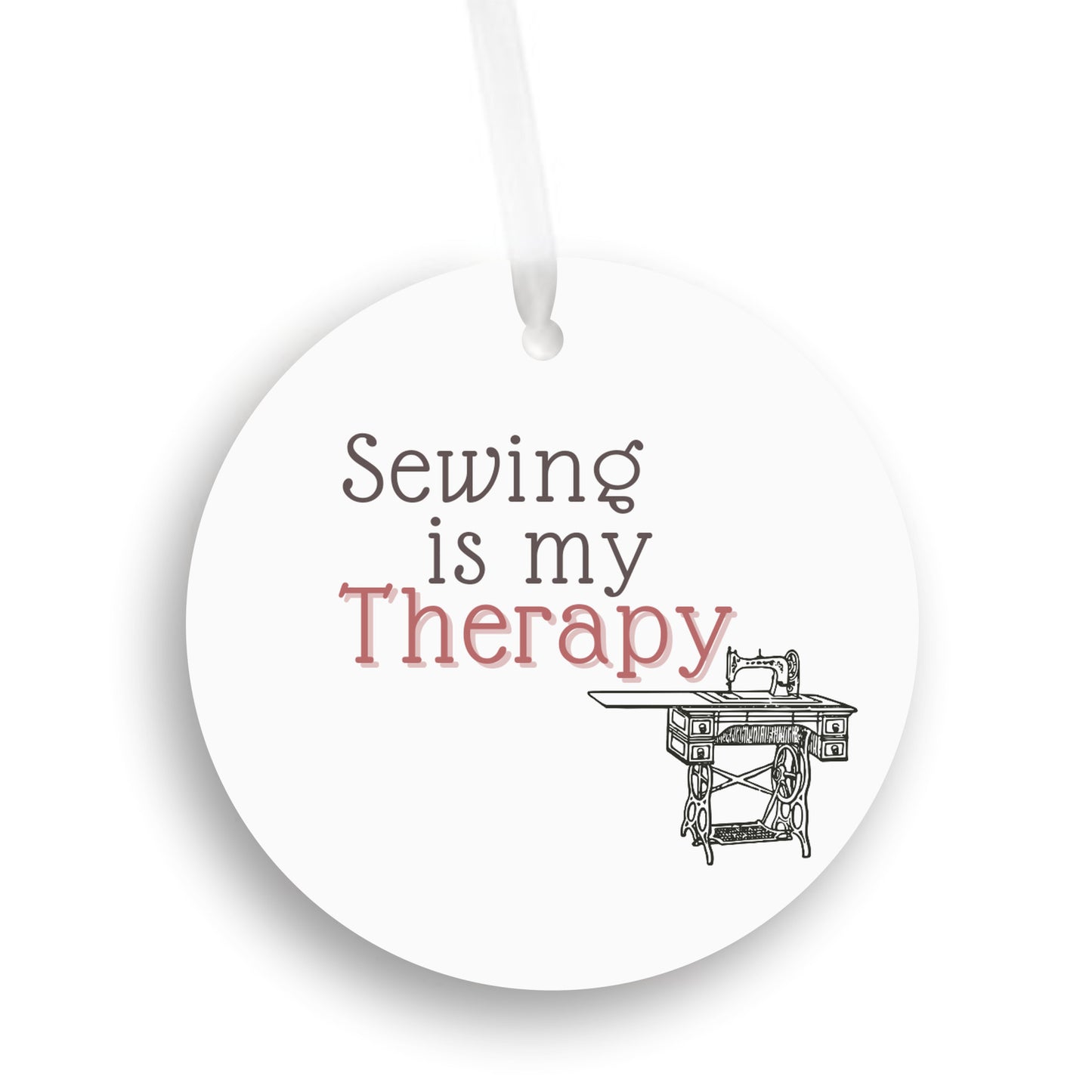 Sewing is My Therapy Ornament - Get 30% Off When You Buy 10 or More