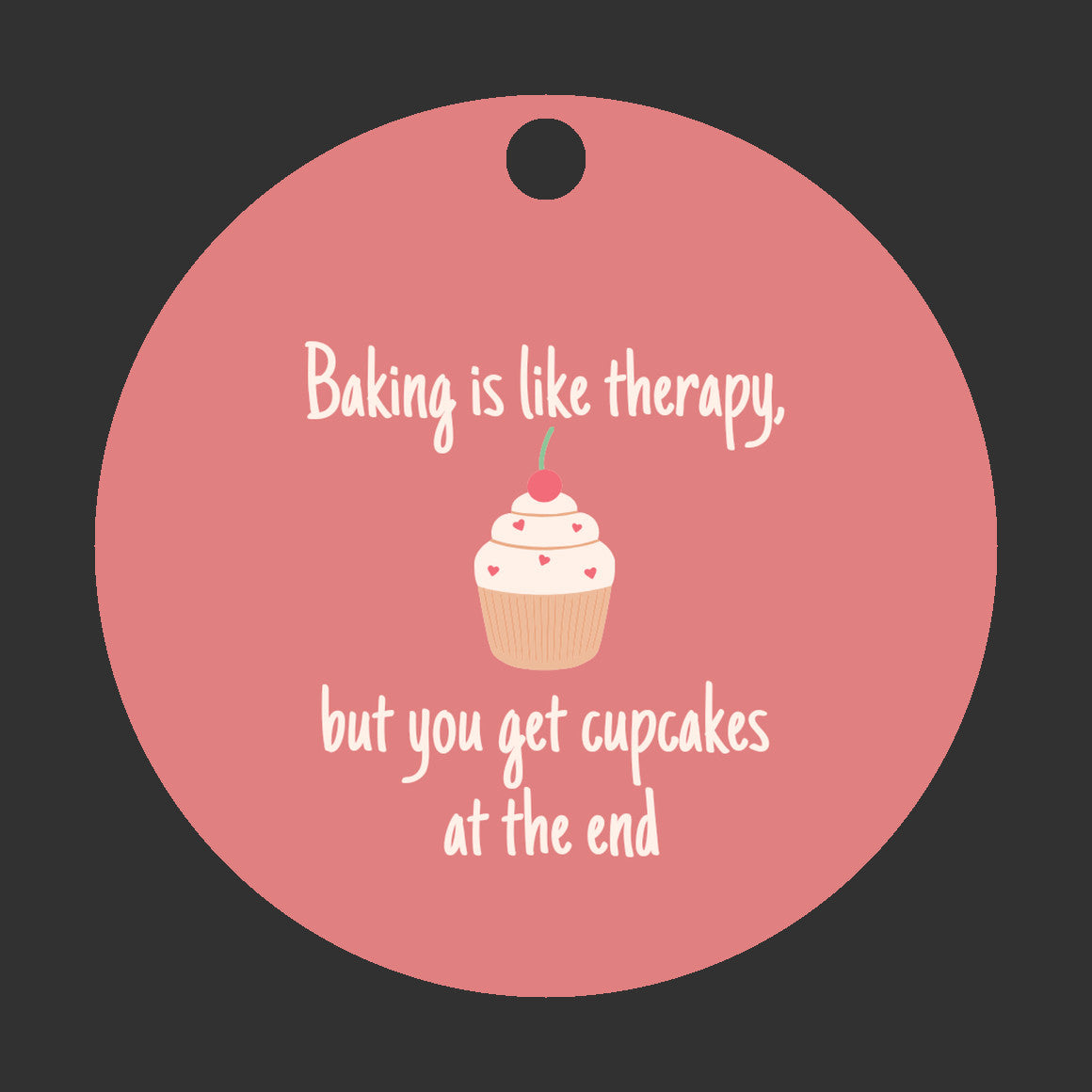 Baking is Like Therapy, but You Get Cupcakes at the End Ornament - Get 30% Off When You Buy 10 or More