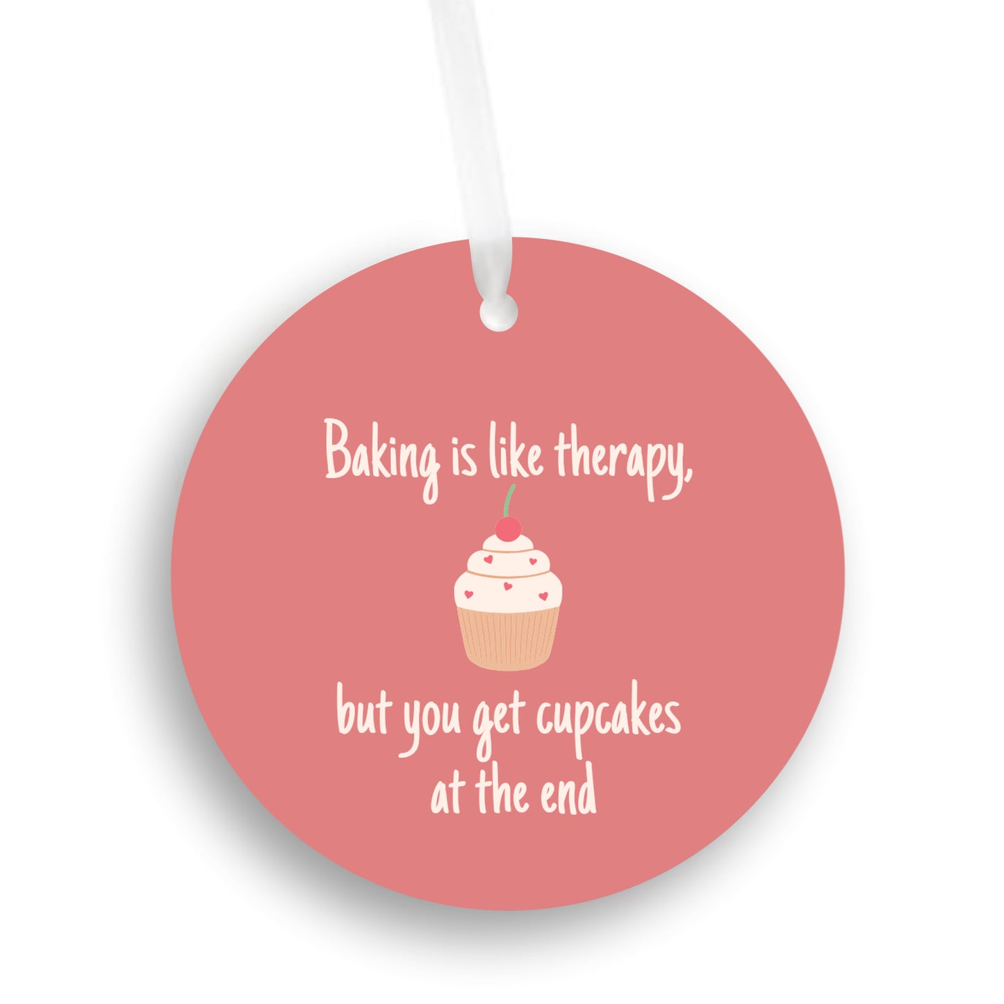 Baking is Like Therapy, but You Get Cupcakes at the End Ornament - Get 30% Off When You Buy 10 or More