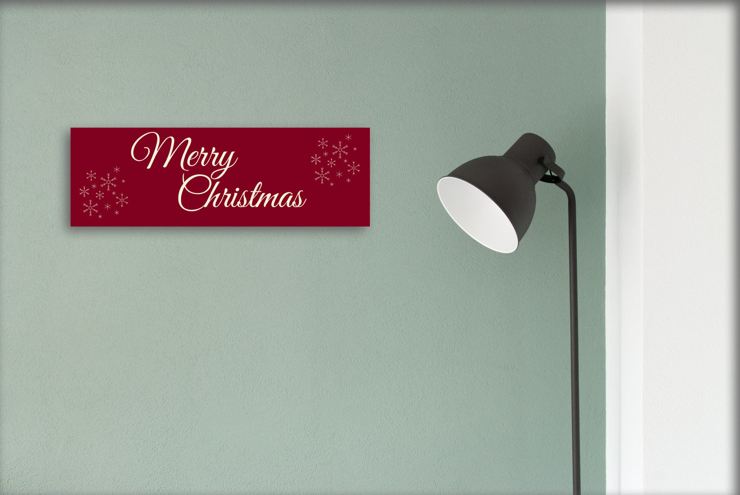 Merry Christmas 15x5 MDF Sign - Perfect Addition to Your Christmas Decor