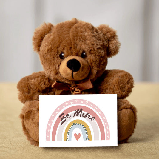 Rainbow Be Mine Teddy Bear