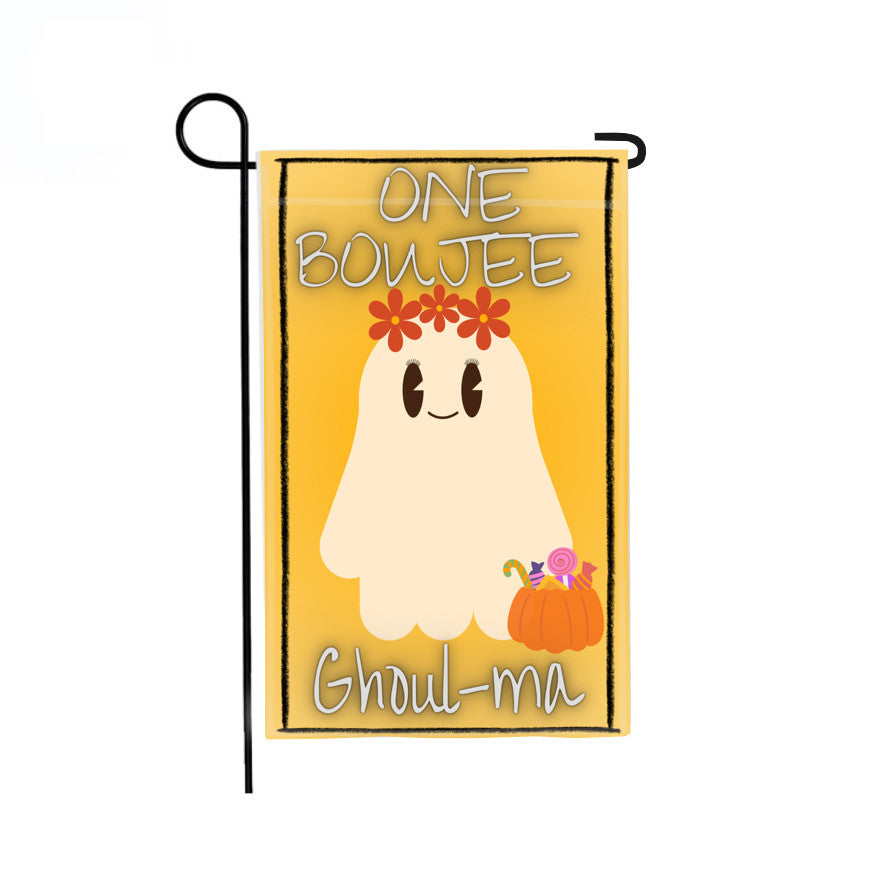 Boujee Ghoul-ma Halloween Garden Flag