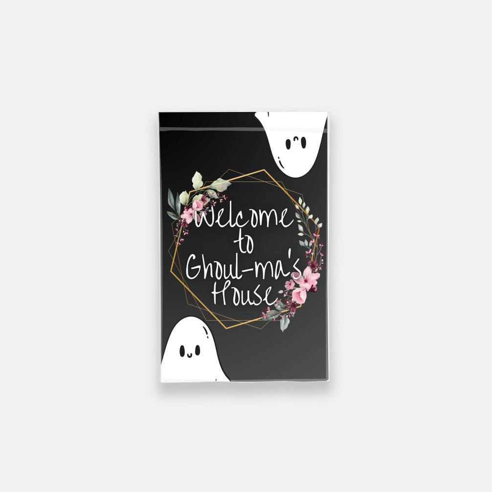 Welcome to Ghoul-ma's House Halloween Garden Flag