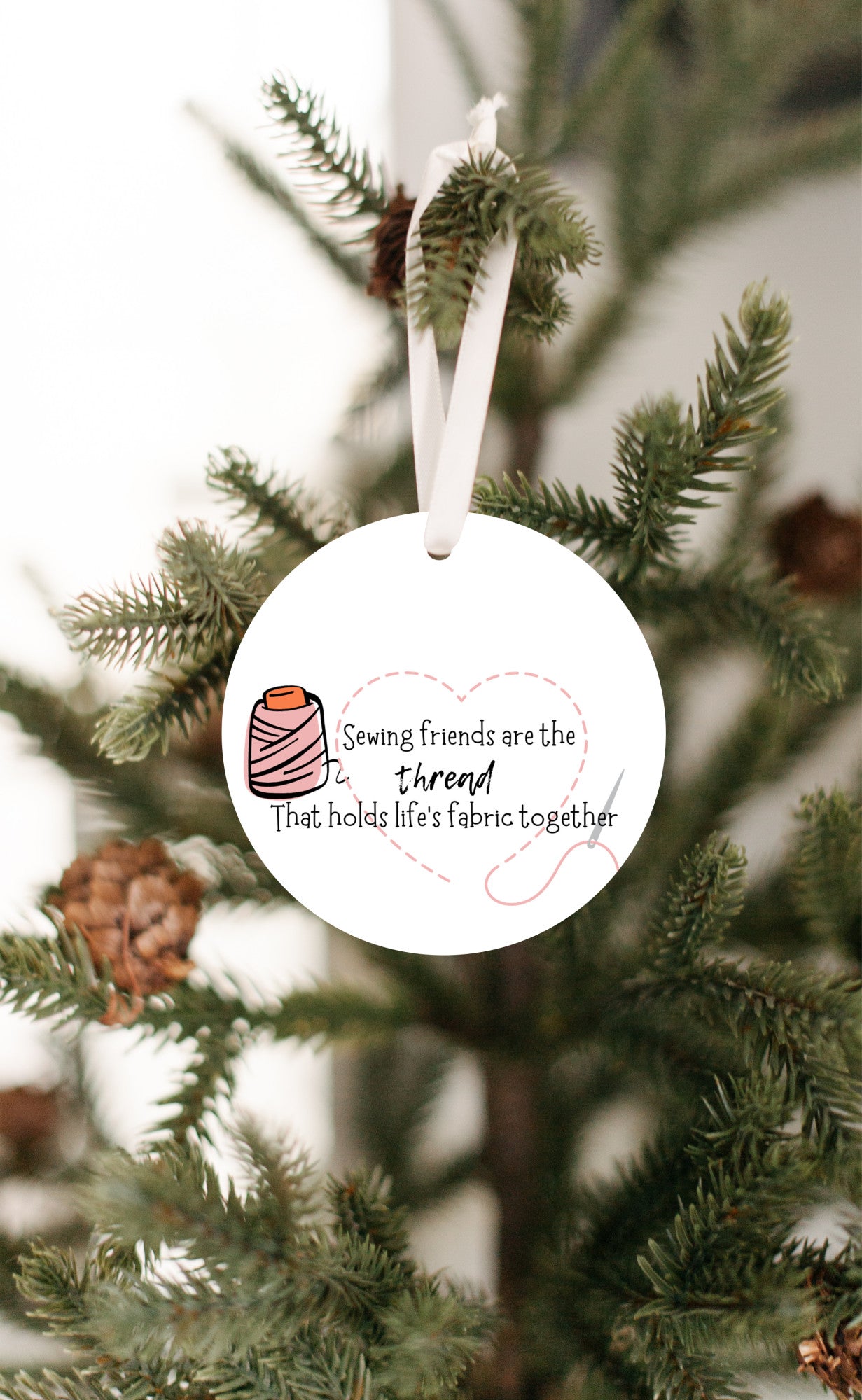 Sewing Friends Christmas Ornament