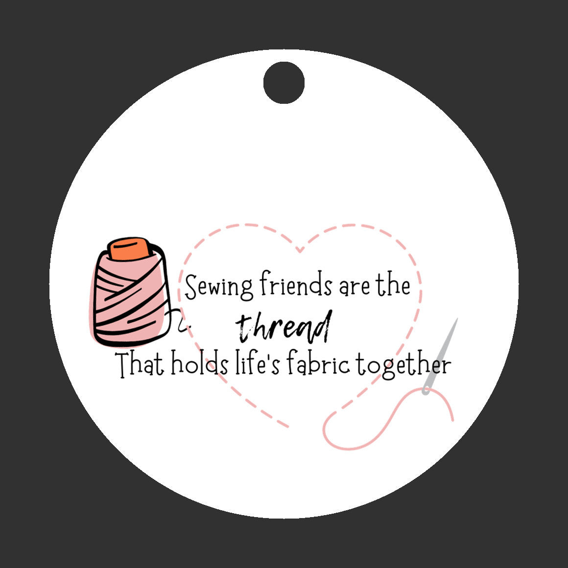 Sewing Friends Christmas Ornament